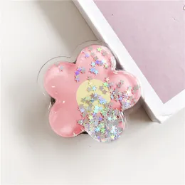 Quicksand Flower Juice Mobile Phone Holder Stand INS Phone Finger Holder Fold Grip Air Sac Ring Mobile Stand Tok Support