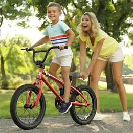 Cyklar Ride-ons 16 20 Barn BMX Liten Wheeled Bike High Carbon Steel Frame Kids Mtb Mountain Bicycle V-Brake Cycling Gifts L47