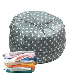 Bean Bag Chair Cover BeanBag Sofas Cove Kids Rooms Organizer Beanbag Chairs For Kids Bean Bag Stuffed Animal Holder slipcovers