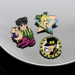 Jojo bizzarre pins per spille kujo jotaro jolyne figure badge metallo batti