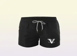 Calças de praia Fashion New Khmer Shorts Solid Color Printing Men039s Summer Wind Beach Swimming Shorts Men039s de alta qualidade Box1899460
