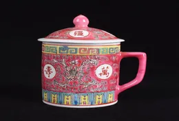 Cuppa di tè Jingdezhen tradizionale cinese con tazza da caffè in porcellana in porcellana in ceramica coperchio 300 ml T2005068106913
