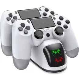 Chargers Dual Controller Ladegerät Ladedock LED USB Ladestation Station Cradle für Sony PlayStation 4 PS4 / PS4 Pro / PS4 Slim Controller
