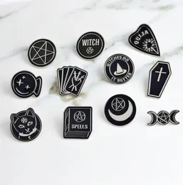 Hexen machen es besser Hexe Ouija Zauberer Black Moon Pin Accessoires Abzeichen Broschen Revers Emaille Pin Backpack Bag3620121