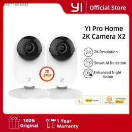 IP -камеры YI 2PCS Pro Camera Kit 2K 3MP на основе AI Mart Home 2.4G Baby Camera Camera Pet видеозапись и мониторинг улучшенного ночного видения C240412