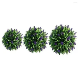 Fiori decorativi 20/09/30 cm Ballo di lavanda artificiale Floro sospeso pianta finta cesta da giardino decorazione per la casa