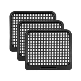 Fryers New 3Piece Air Fryer Replacement Part Food Grade Air Fryer Accessories Grill Pan Plate Crisper Plate Rack Tray for Air Fryer