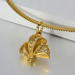 Słoneczna biżuteria Dubai Gold Color 585 luksusowy miedź 24K złota notek na kolczykach dla kobiet świąteczny prezent świąteczny czarny