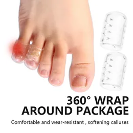 Tappi pro dita in silicon da 1-30 penzzi protezione traspirante anti-attrito previene le vesciche tappi a cifre protezioni per la copertura accessori per la cura dei piedi