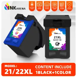 Inkarena 21 22 XL Wymiana kasety atramentowej dla HP 21xl 22xl dla HP21 Deskjet F2180 F2280 F4180 F2200 F380 Drukarka