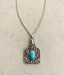 Collane a sospensione Western Jewelry Turquoise Stone Vine Dono alla moda per Cowgirl3426153