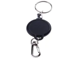 Multifunktional Retractable Keychain Zink Legierung ABS NAME TAG KARTENHALTER Key Ring Chain Pull Clip Keyring Outdoor Survival Sport2785158