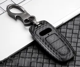 ABS Carbon Fiber Car Key Case Cover For A3 A4 B9 A6 C8 A7 S7 4K A8 D5 S8 Q7 Q8 SQ8 Etron 2018 2019 2020 2021 Accessories3728794