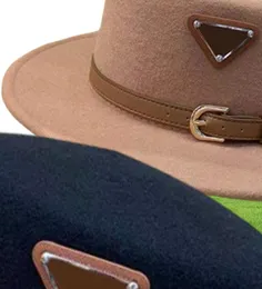 3 kolory unisex pasek płaski top kapelusz dla par designerskie czapki wełniane moda mody kobiety zamontowane czapki męskie czapki kasquette kubek czapkę d6490190
