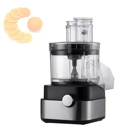 Fruktgrönsaksskiva Kub skärmaskin Electric Dicing Machine Potatis Lök Vegetabilisk Morot Banana Chips Dicer 220V