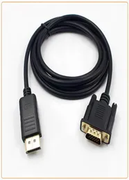 18m DisplayPort para VGA Conversor Cables Adaptador DP Male 1080p Connector de porta de exibição para MacBook HDTV A103131812