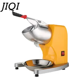 SHAVERS JIQI 95 kg/h rostfritt stål Electric Ice Crusher Double Blade Smoothie Slush Block Breaking Maker Snow Cone Grinder 110V 220V