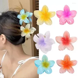 Hårklipp Flower Clip för stora klämmor damer spänne hårnålar kvinna japanska krabba koreanska tillbehör