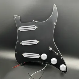 SSS 3 PCS Mini Humbucker Pickup Electric Guitar SSS محملة PickGuard 9K/9K/9K PREWERD PREWPLATE لـ ST Style Guitar