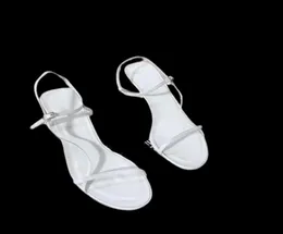 Sommer Wonew begehren Designer Sandalen Frauen Sommer Bare Leder Sandalen schlanke Träger weiche Leder -Büro -Kleiderschuhe P2294302