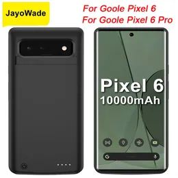 Jayowade 10000mAh Caixa de bateria para o Google Pixel 6 Capa telefônica Pixel6 Power Bank para Google Pixel 6 Pro Casos de carregador de bateria