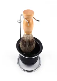 Meicoly Men Shave Kit Design Beauty Design Bowl Brant Brush Soap Soap حامل حامل حلاقة حلاقة محمولة حلاقة نظيفة مجموعة 3P1400373
