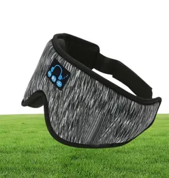 Travel Rest Aid Oku maska ​​do spania 3D bezprzewodowe miękkie oczy maska ​​z opaską oczy Bluetooth muzyka okien