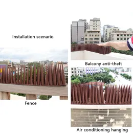 1pc Praktische Vogelspike -Wand Zaun Guards Hofspitzen Spikes für Antiklettersicherheit am Wandfenstergeländer Garten Vorräte