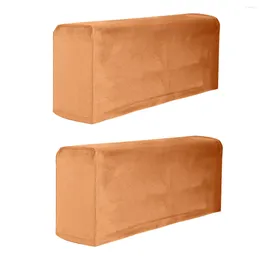 Крышка стула 2pcs Armrest Anto-Sofa Arm Slipcover Универсальная мебельная защитная крыло кресел (коричневый) (коричневый)