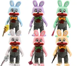 7pcsset Silent Hill 3 Robby The Rabbit PVC Model Dolls Toys Colletible фигура 2206139583220