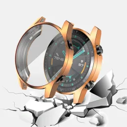 Huawei Watch GT 2E GT 2 46mm 밴드 시계 시계 GT 3 46 mm/gt2e/gt2/gt3 올 아라운 스크린 보호기 커버 범퍼 케이스