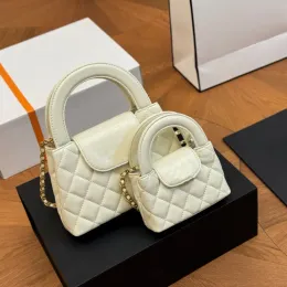 İki Boyut Mini Kadın Taşınabilir Omuz Çantası Sevimli Crossbody Tasarımcı Cüzdan Diamond Deri Deri Kapiteli Para Çantası Lüks Çanta Kart Tutucu Bavul 12 20cm