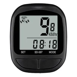 Bicicleta Speedômetro de ciclismo de bicicleta de bicicleta e odômetro impermeável MTB Riding Stopwatch com equipamento de ciclismo de exibição LCD