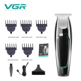Düzelticiler VGR V030 Profesyonel Su Geçirmez Saç Döşeme Menzili Erkek Saç Clipper Tımar Düşük Gürültülü Klaman Titanyum Seramik Bıçağı Yetişkin