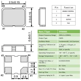 5pcs SMD 2520 Активный кристаллический осциллятор 27 МГц 1,8 В 3,3 В 5V OSC 4PIN 2025 2,5*2,0 2,0x2,5 мм 27m 4p