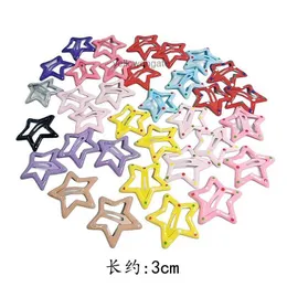 Childrens Hair Jewelry Star Hair Clip Girl Cute Baby Clip Headwear Little Girls Broken Hair BB Clip Pentagram Hair Clip