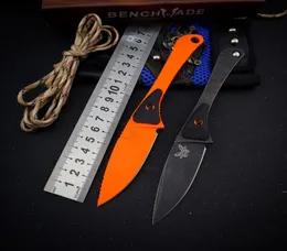 NEW Butterfly BM 15200 Fixed Blade Altitude Hunting Knife Integrated Keel 440C Blade Tactical Antiskid Handle Outdoor survival Poc7162801