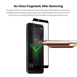 5d 9h Vollbedeckung Temperiertes Glas für Xiaomi Black Hai 1 2 Bildschirmschutz für Xiaomi Black Hai Helo Vollkleber Glasfilm