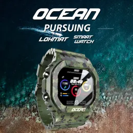 시계 Lokmat Sport Smart Watch Waterproof Pendometers 메시지 알림 Bluetooth 야외 수영 남성 iOS Android 전화 용 스마트 워치