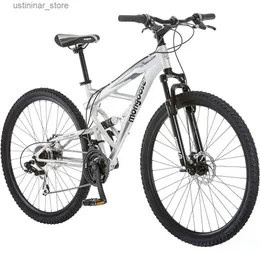 자전거 Ride-Ons 21- 남성 및 여성용 속도 후방 성인 자전거 도로 자전거 알루미늄 프레임 풀 서스펜션 산악 자전거 사이클링화물 무료 L47