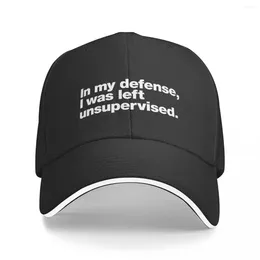 Ball Caps In My Defense I Was Left Unsupervised. Baseball Cap Fashion Beach Hat Man Luxury Horse Boy Women's