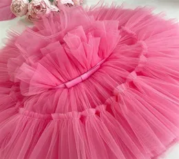 Abiti da ragazza Born Bash Girl Dress1 Anno 1 ° compleanno Battesimo vestiti rosa 9 12 mesi Toddler y Outfits Vestido 187Y1868669