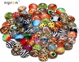 50pcllot urok mieszany 18 mm Lopards Stripe kratę motyw Snap Button do Snap Bransoletę Naszyjnik DIY 4326253