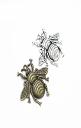 100 pcslot large size bee charms pendant 4038mm good for Jewelry findings DIY craft 8319169