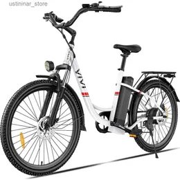 Cyklar Ride-ons Electric Bike 26 Elektrisk cykel för vuxna 500W Ebike med 48V avtagbart batteri 20 mph 50 Mile City Electric Bicycle L47