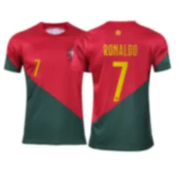 2223 Copa do Mundo Single Top Portugal Home and Away 7 C Ronaldo 8 B Fey Football Jersey Fan Edition