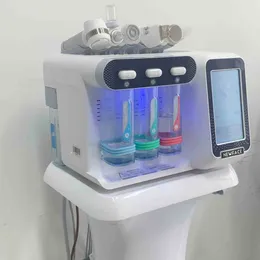 dispositivo profissional de cuidados com a pele multifuncional 6 em 1 anti -envelhecimento pequeno bolha H2O2 Máquina de beleza de oxigênio facial