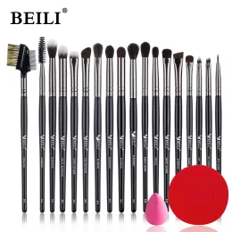 Shadow Beili 8/15/18 PCS Makyaj Fırçaları Set Pembe Kozmetik Sünger Kırmızı Silikon Temizleme Ped Vakıf Göz Farı Kaş Allık