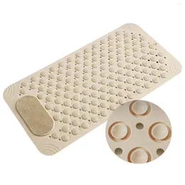 Bath Mats Foot Massage Area For Bathtub Drain Holes Non Slip Shower Mat Stall Floors Bathroom Accessories With Suction Cups TPE Anti Mould