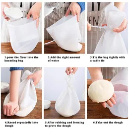 Magic Silicone Aconselhando Bolsa de Farinha de Farinha de Farinha Misturador Versátil Misturador de Massa para Pão Pizza Pizza Ferramentas de Cozinha de Bakeware